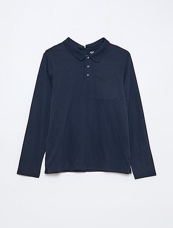 Polo manches longues - collection facile à enfiler