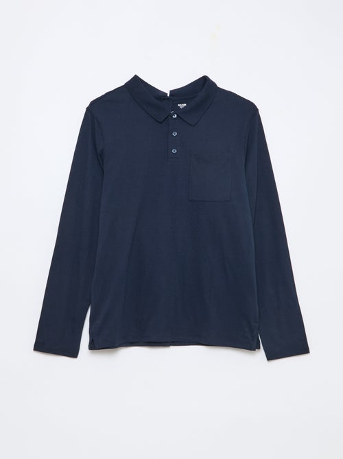 Polo manches longues - collection facile à enfiler - Kiabi Polo manches longues - collection facile à enfiler - Kiabi