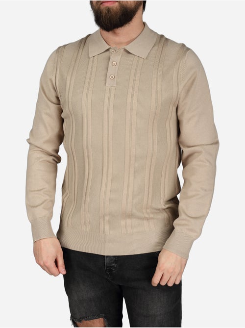 Polo manches longues - Frilivin - Kiabi Polo manches longues - Frilivin - Kiabi