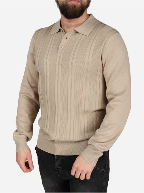 Polo manches longues - Frilivin - Kiabi Polo manches longues - Frilivin - Kiabi