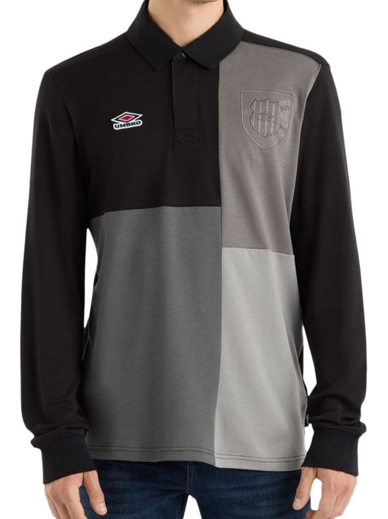 Polo Manches Longues Homme Umbro Noir - Kiabi