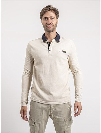Polo manches longues pormarin