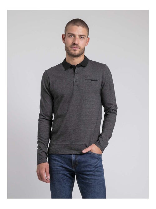 Polo manches longues pur coton pagny - Kiabi Polo manches longues pur coton pagny - Kiabi