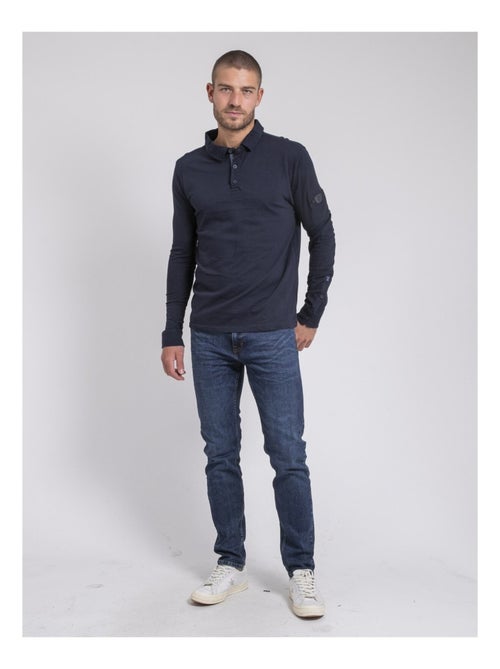 Polo manches longues pur coton pilka - Kiabi