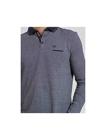 Polo manches longues pur coton PIVALMOX