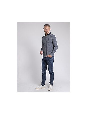 Polo manches longues pur coton PIVALMOX