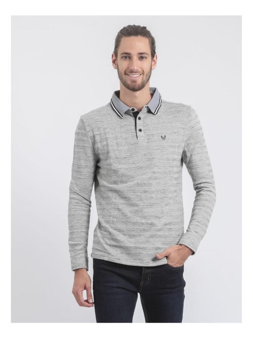 Polo manches longues pur coton plamoto - Kiabi Polo manches longues pur coton plamoto - Kiabi