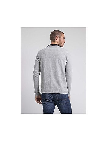 Polo manches longues pur coton pomeduse
