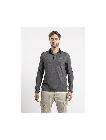 Polo manches longues pur coton punch