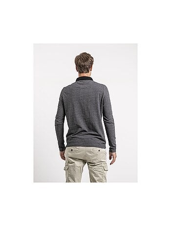 Polo manches longues pur coton punch