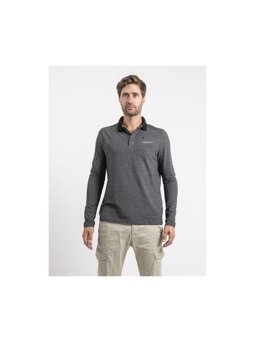 Polo manches longues pur coton punch - Kiabi
