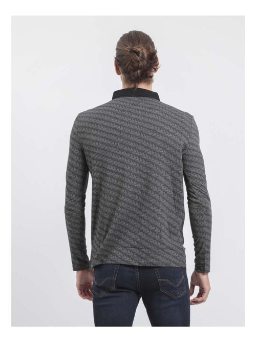 Polo manches longues pur coton purly - Kiabi