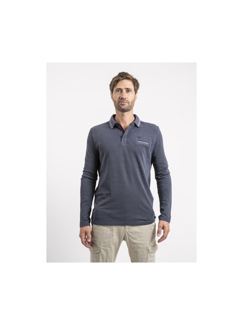 Polo manches longues pur coton pylone - Kiabi Polo manches longues pur coton pylone - Kiabi