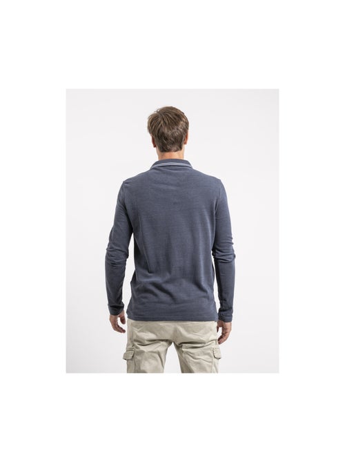 Polo manches longues pur coton pylone - Kiabi Polo manches longues pur coton pylone - Kiabi