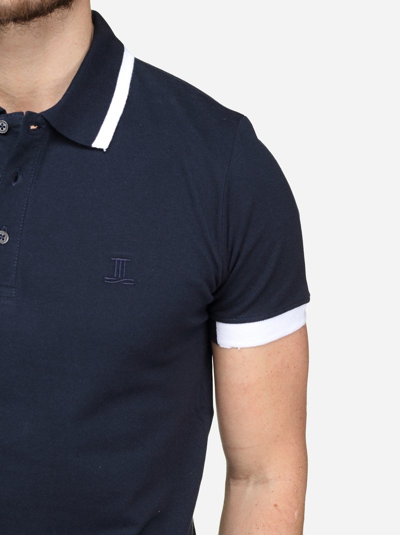 Polo met bies - Torrente Wit Blauw - Kiabi