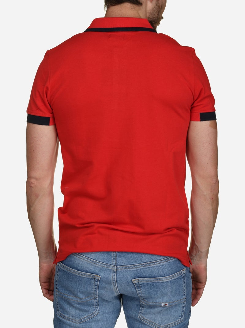 Polo met bies - Torrente Zwart Rood - Kiabi
