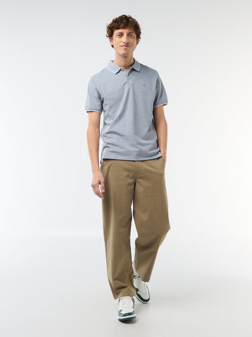 Polo met borduursel op de borst - Kiabi