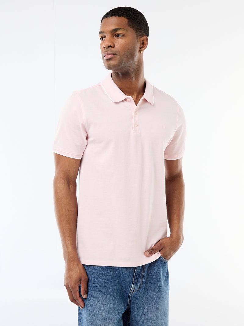 Polo met borduursel op de borst Rose - Kiabi