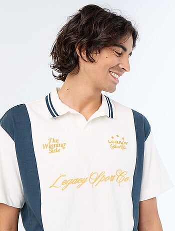 Polo met korte mouwen en borduursels
