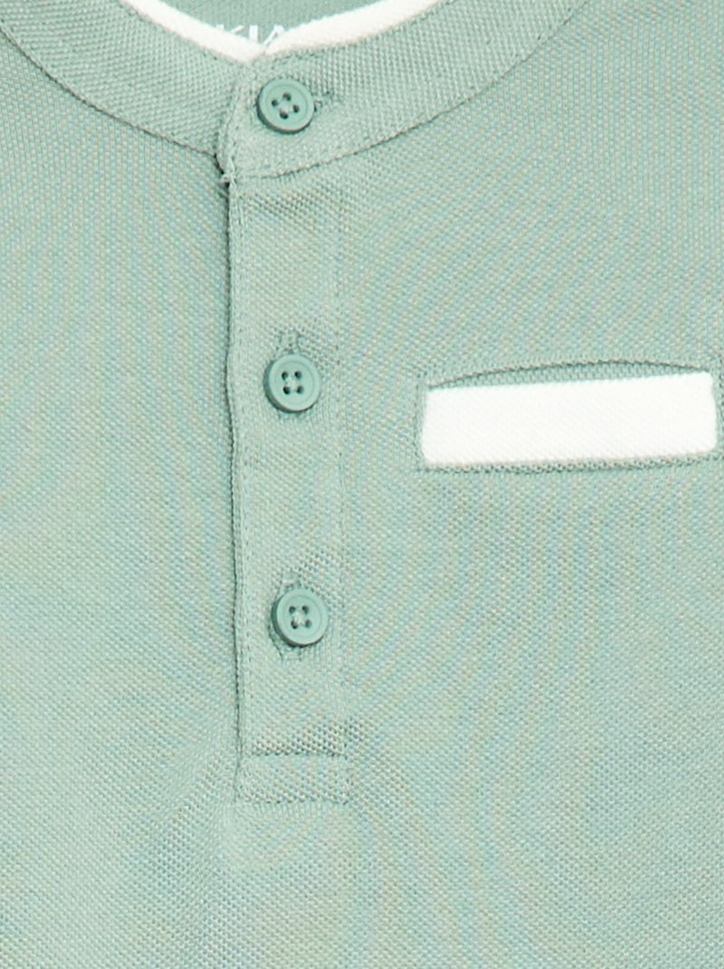 Polo met korte mouwen Groen - Kiabi