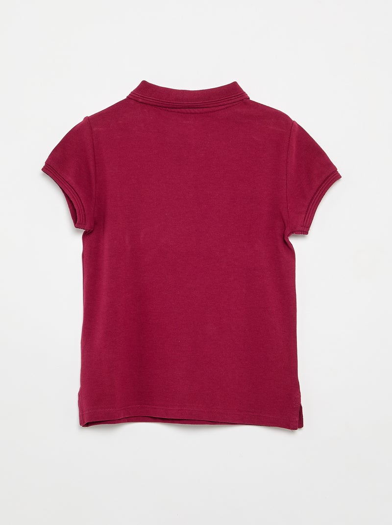 Polo met korte mouwen Rood - Kiabi
