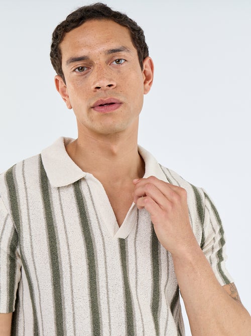 Polo met korte mouwen van jerseytricot - Kiabi