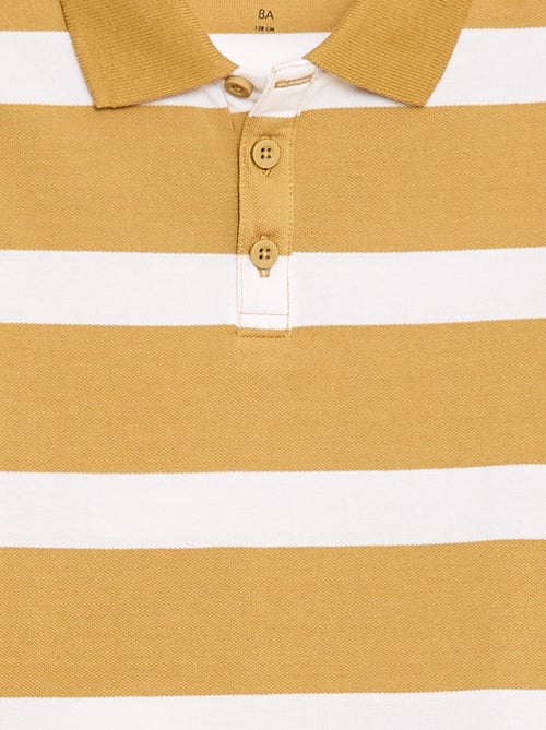 Polo met korte mouwen van katoenpiqué - Kiabi