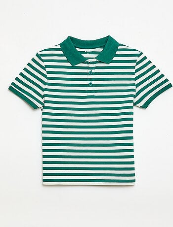 Polo met korte mouwen van katoenpiqué