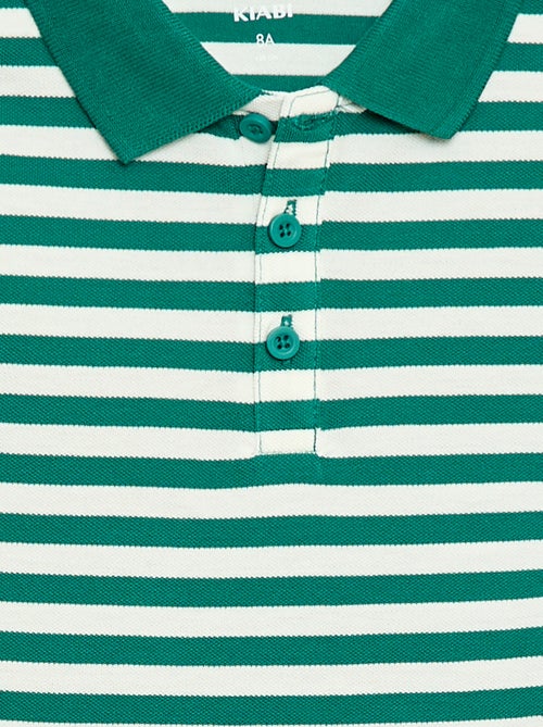 Polo met korte mouwen van katoenpiqué - Kiabi