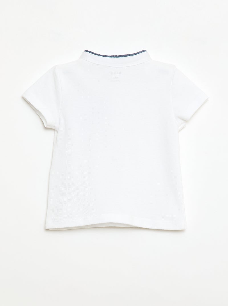 Polo met korte mouwen Wit - Kiabi