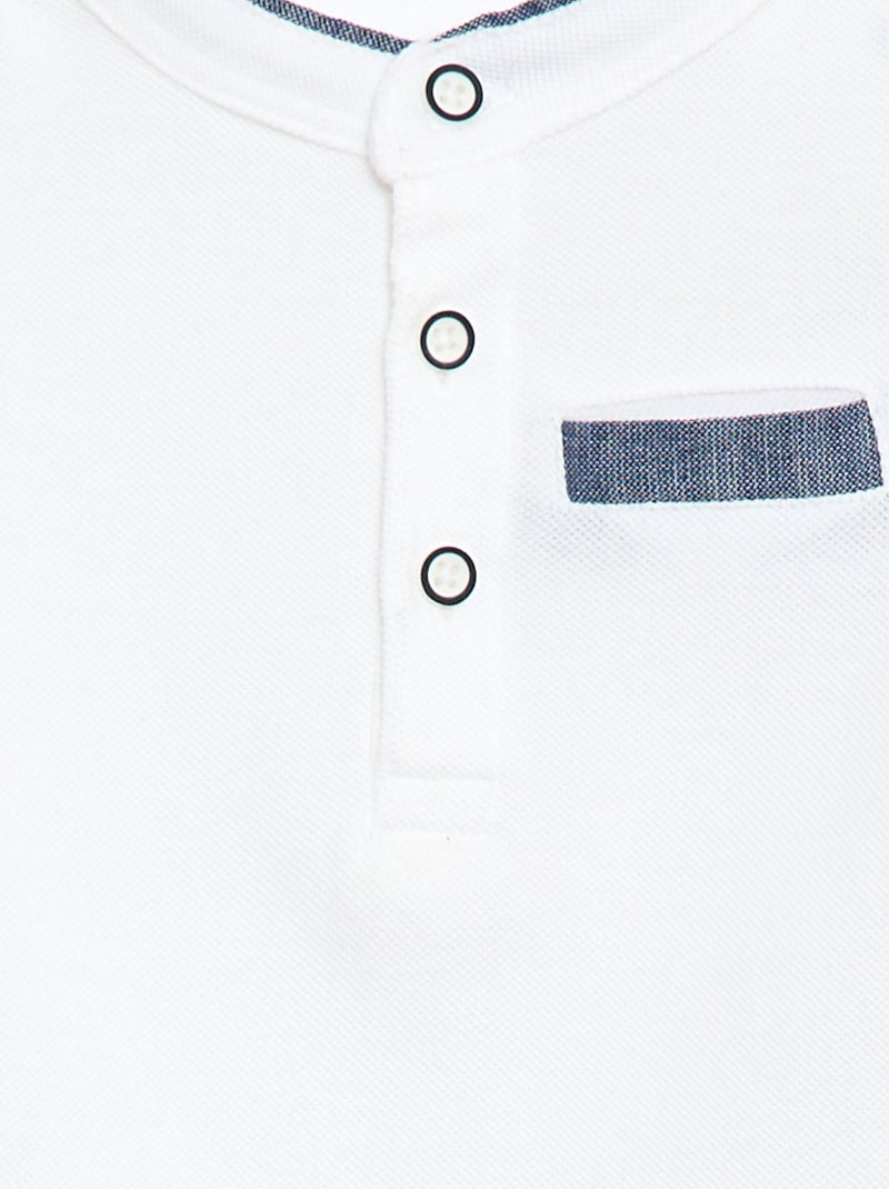 Polo met korte mouwen Wit - Kiabi