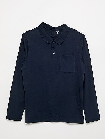 Polo met lange mouwen - makkelijk aan te trekken collectie