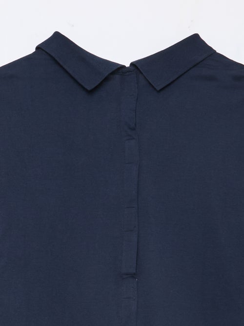 Polo met lange mouwen - makkelijk aan te trekken collectie - Kiabi