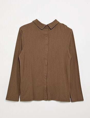 Polo met lange mouwen - makkelijk aan te trekken collectie