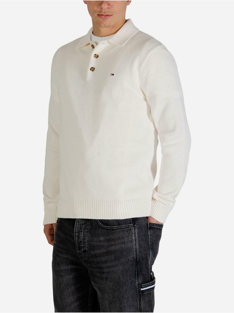 Polo met lange mouwen - Tommy jeans Wit - Kiabi