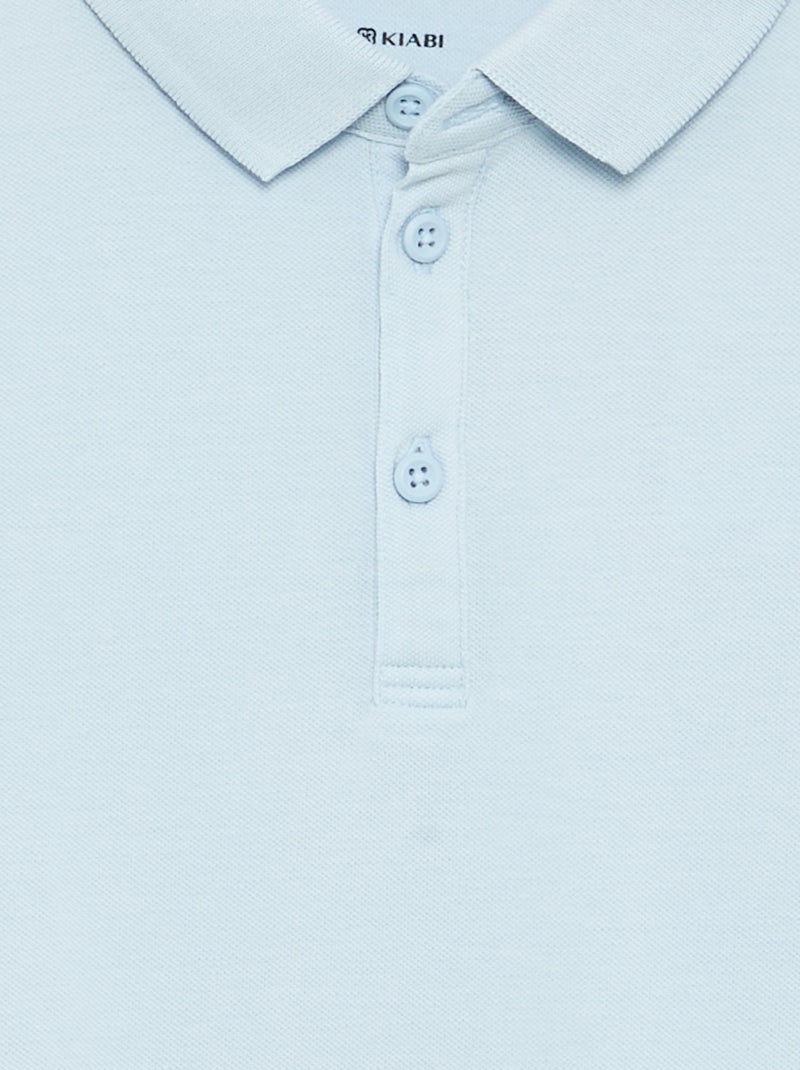 Polo met lange mouwen Blauw - Kiabi
