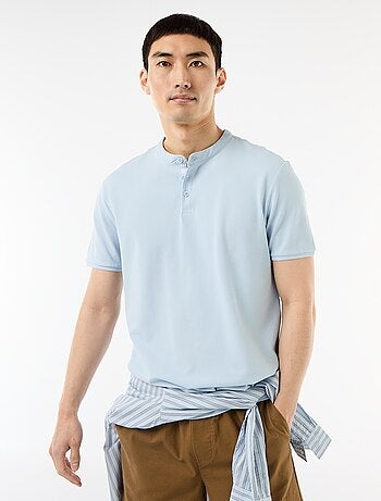Poloshirt met mao-kraag