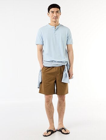 Poloshirt met mao-kraag