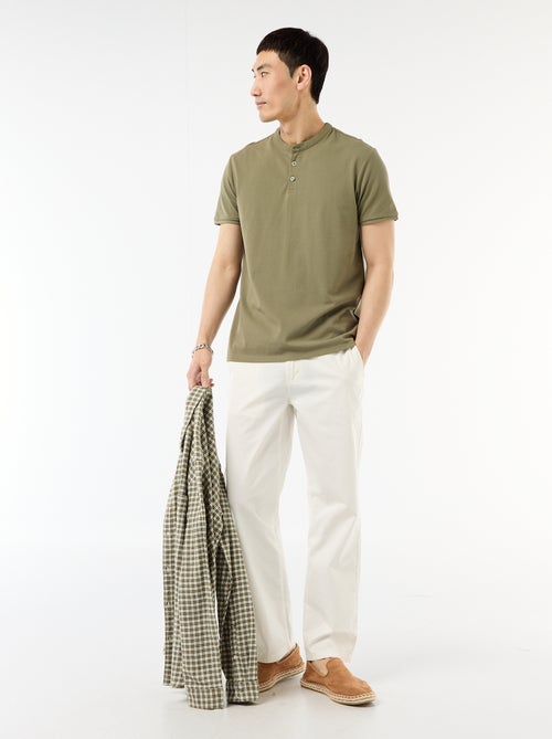 Polo met mao-kraag - Kiabi