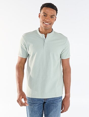 Poloshirt met mao-kraag