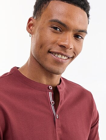 Poloshirt met mao-kraag