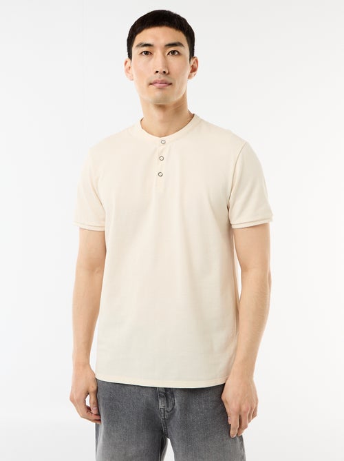 Polo met mao-kraag - Kiabi