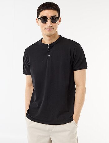Poloshirt met mao-kraag