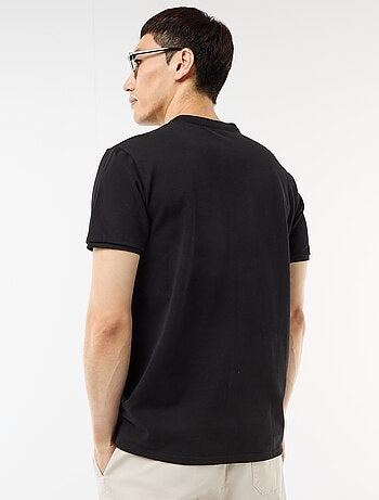 Poloshirt met mao-kraag