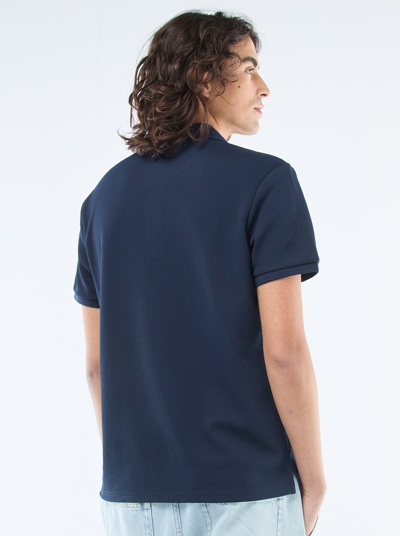 Polo met ritskraag Blauw - Kiabi