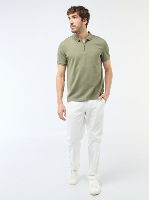 Polo met ritskraag - Kiabi