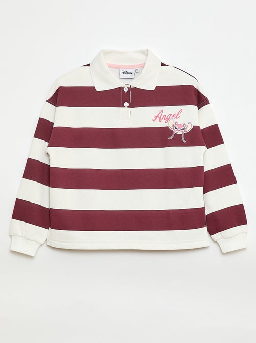 Polo met strepen en 'Angel' print 'Disney' - Kiabi