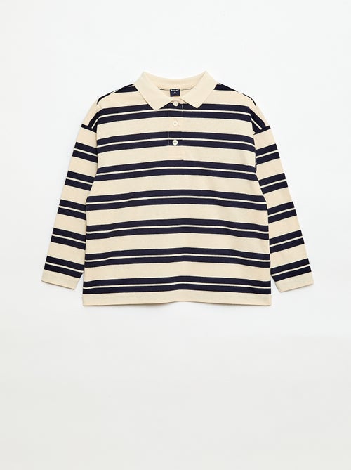 Polo oversize à rayures - Kiabi
