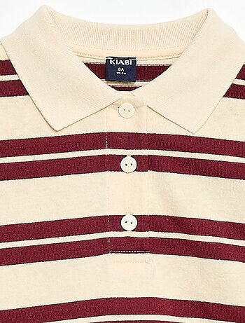 Polo oversize à rayures