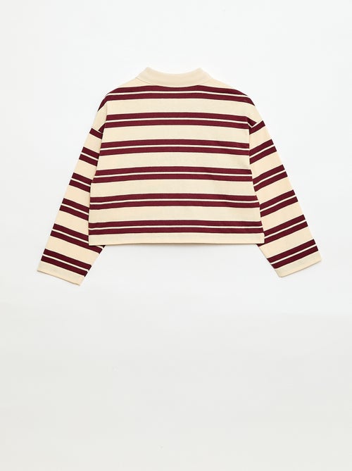 Polo oversize à rayures - Kiabi